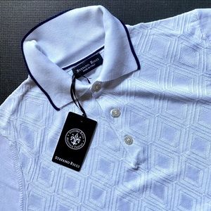 Stefano Ricci polo t-shirt size L color White